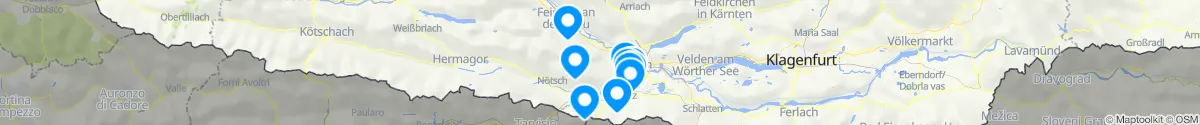 Kartenansicht für Apotheken-Notdienste in der Nähe von Bad Bleiberg (Villach (Land), Kärnten)